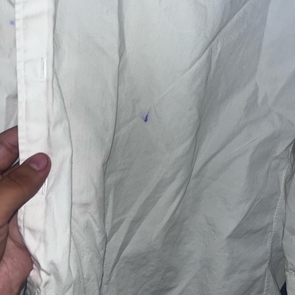 Nautice white longsleev button up shirt men - Picture 4 of 6